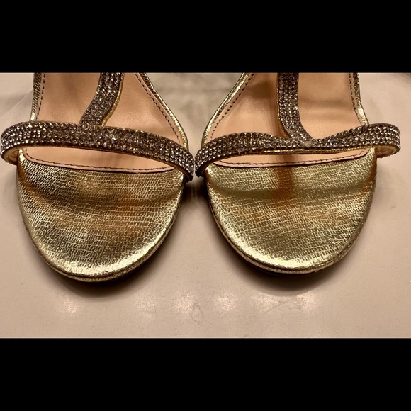 Betsey Johnson Tate Gold Lizard Rhinestone Ankle Strap
Heels - Picture 6 of 6